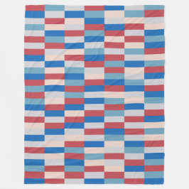 Färg Patchwork Mönster 121214a Fleecefilt