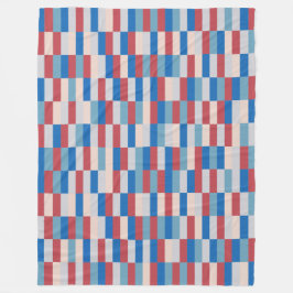 Färg Patchwork Mönster 121214b Fleecefilt