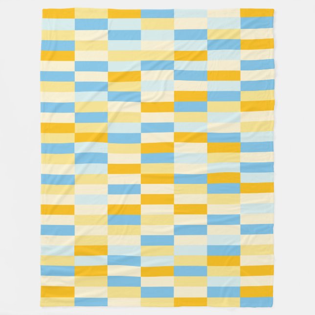 Färg Patchwork Mönster 131214a Fleecefilt (Framsidan)