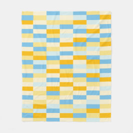 Färg Patchwork Mönster 131214a Fleecefilt