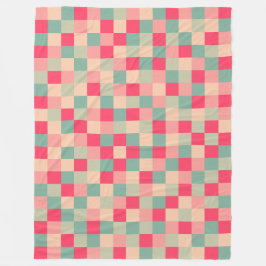 Färg Patchwork Mönster 151214 Fleecefilt