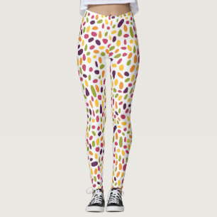 Färg Pebble Mönster Leggings