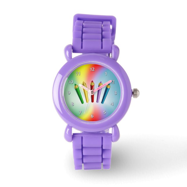Färg Pencil Armbandsur (Framsida)