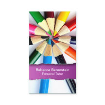 Färg Pencil Tutor Ripping Fuschia Affärskort