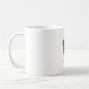 Färg-pennskiss av Doberman Pinscher. Essen Kaffemugg