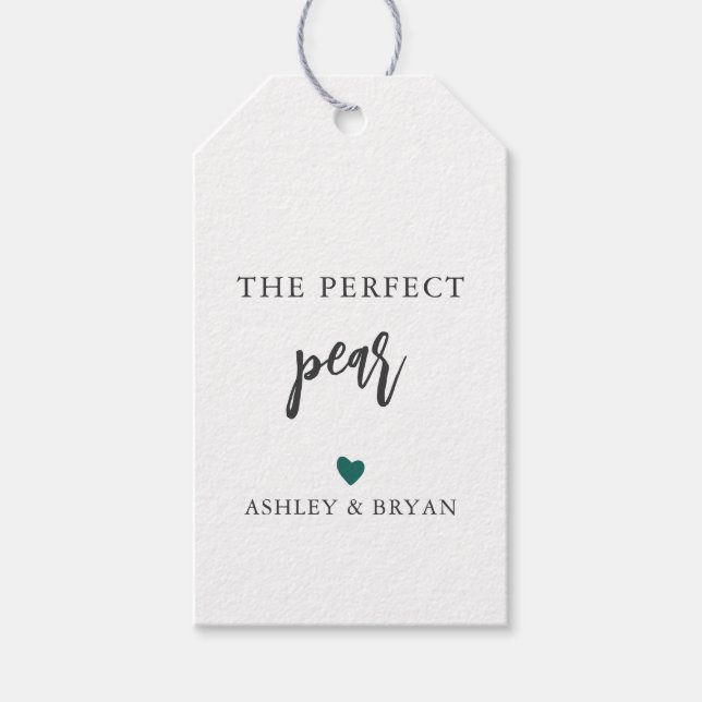 Färg Perfekten Pear Märkre, Homemade Gift Märkre. Presentetikett (Framsidan)