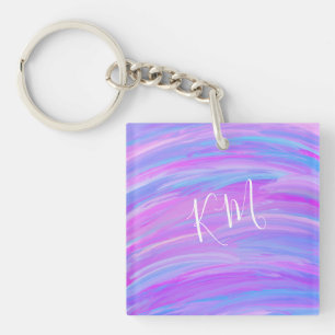 Färg Personlig Acrylic Keychain, målad