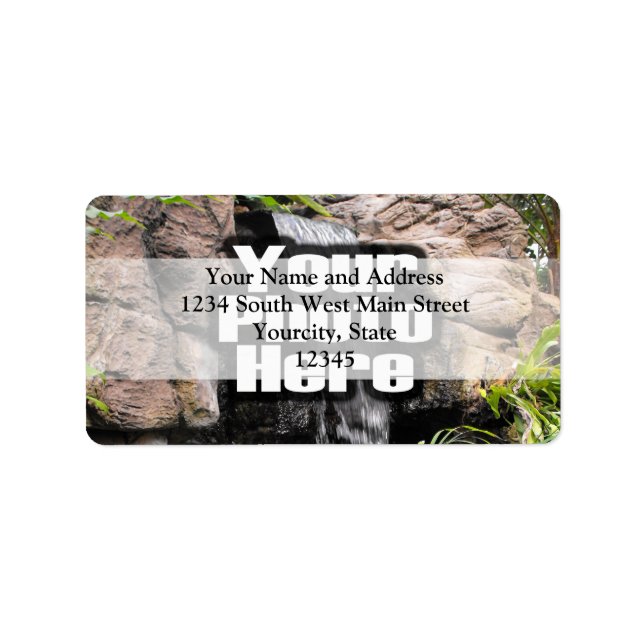 Färg Photo Personlig Adressetikett (Framsidan)