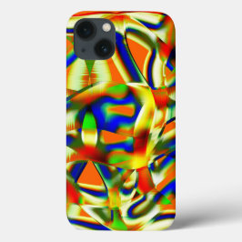 Färg plåster på tvinnade, grönaktiga remsor