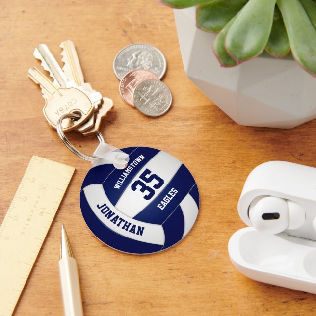 färg-pojkar flickor volleyball nyckelring (Skrivbord)