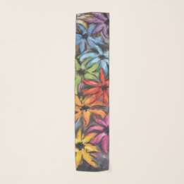 Färg Pop Chiffon Scarf Sjal