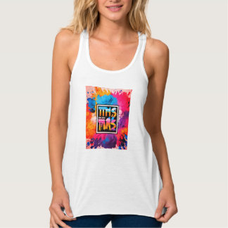 Färg Pop Delight T-Shirt Linne Med Racerback