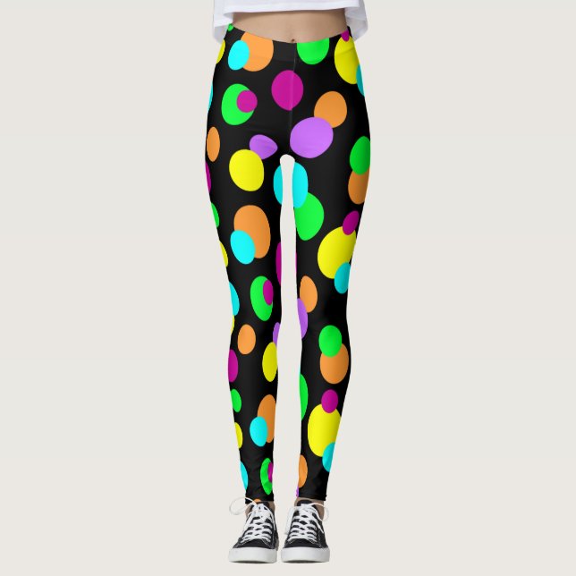 Färg Pop Neon Leggings and Advice (Framsida)