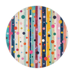 Färg Pop Polka Rand Mönster