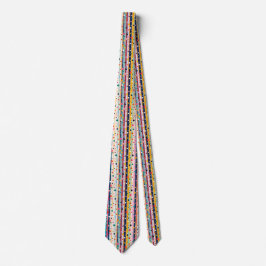 Färg Pop Polka Rand Mönster Slips