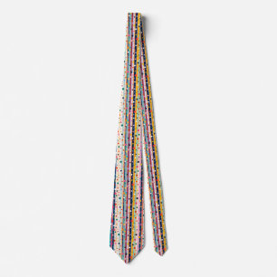 Färg Pop Polka Rand Mönster Slips