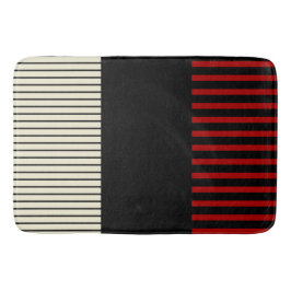 Färg Pop Rand - Red & Cream Badrumsmatta