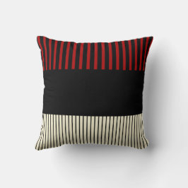 Färg Pop Rand - Red & Cream Kudde
