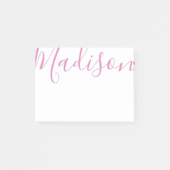 Färg - Post it-Anteckningsblocket Namn i skript Post-it Block (Framsida)