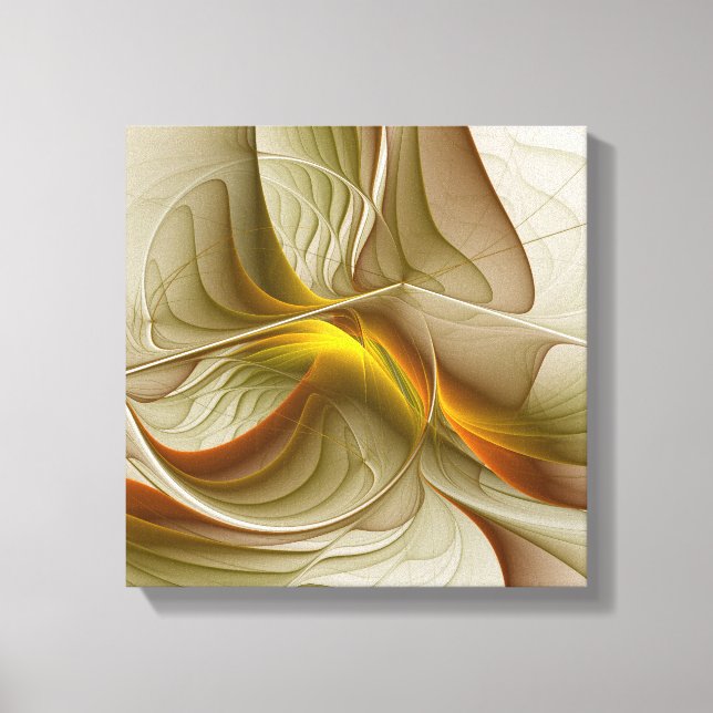 Färg Precious Metall, Abstrakt Fractal Art Canvastryck (Framsida)