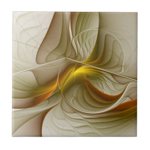 Färg Precious Metall, Abstrakt Fractal Art Kakelplatta