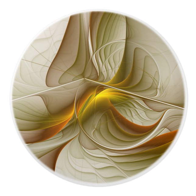 Färg Precious Metall, Abstrakt Fractal Art Knopp (Framsidan)