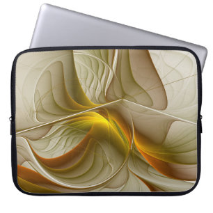 Färg Precious Metall, Abstrakt Fractal Art Laptop Fodral