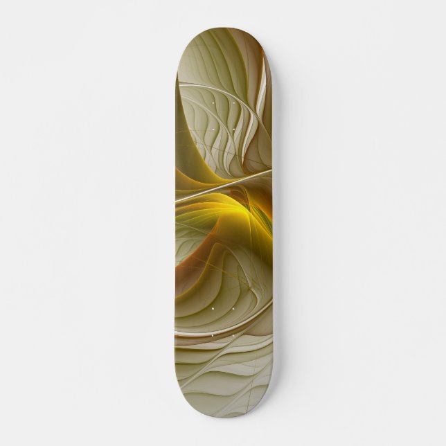 Färg Precious Metall, Abstrakt Fractal Art Mini Skateboard Bräda 18,5 Cm (Framsida)