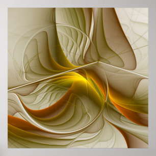 Färg Precious Metall, Abstrakt Fractal Art Poster