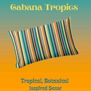 Färg Rand Lumbarkudde