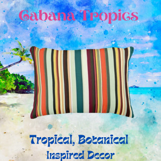 Färg Rand Prydnadskudde