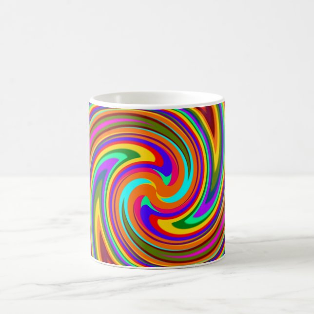 Färg Rays Rainbow Swirl Mugg (Center)