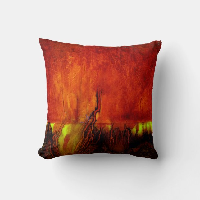 Färg RED Dekorativ kudde av Leanne Venier (Framsida)