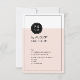 Färg redigerbar minimalistisk modern bröllop OSA Kort