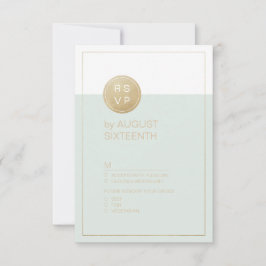 Färg redigerbar minimalistisk modern bröllop OSA Kort