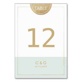 Färg redigerbara moderna minimalistiska bordsnumme bordsnummer