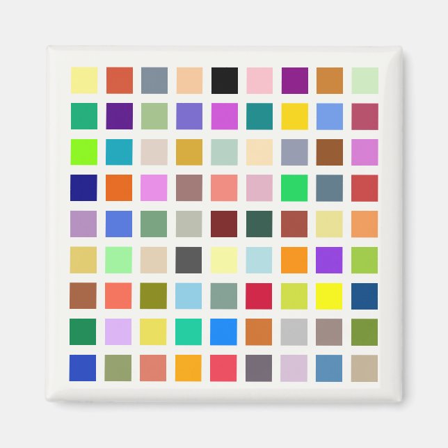 Färg, regnbåge och mer - 81 nyanser magnet (Framsidan)