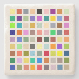 Färg, regnbåge och mer - 81 nyanser stenunderlägg