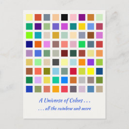 Färg, regnbåge och mer - 81 nyanser vykort