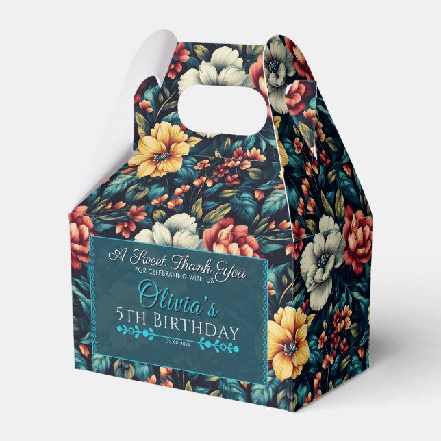 Färg Ro-förmånslåda för Tack GIF Presentaskar (Framsidan Sidan)