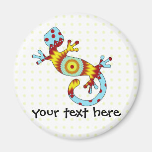 Färg Roligt Gecko Lizard Magnet