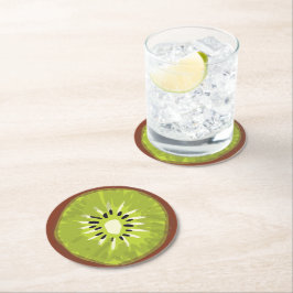 Färg Roligt kivi Magi färgning Modern Grönt party Underlägg Papper Rund