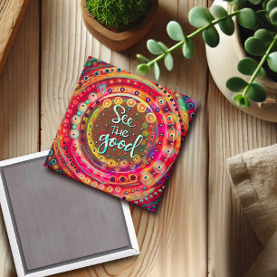 Färg Roligt Se Trendiget Bra inspiration Magnet