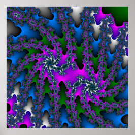 Färg Rosa, Grönt och blå rektangel Poster