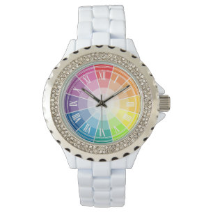 Färg rullar armbandsur