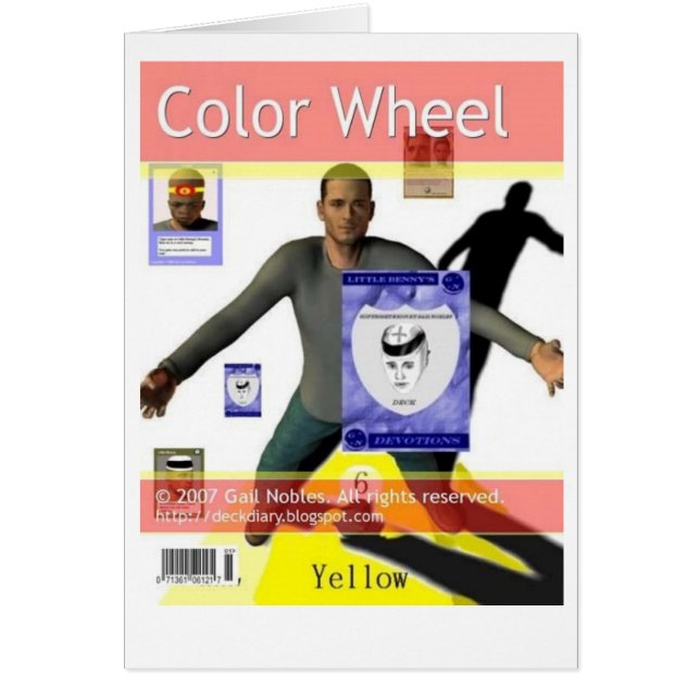 Färg rullar hälsningskort (Framsidan)