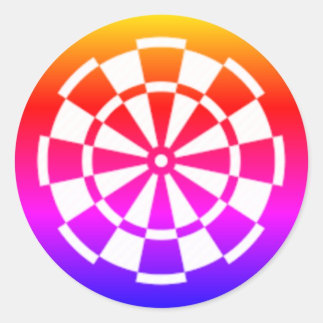 Färg Runt Klistermärke (Framsida)