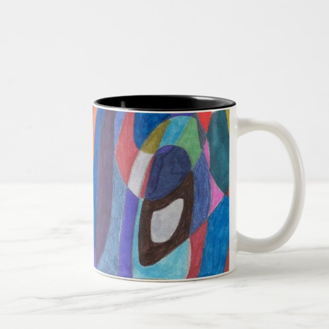 Färg Rush, Abstrakt Art Mugg (Höger)