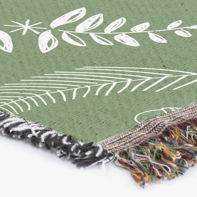 Färg Rustic Helgdag Antler Lodge Filt (Hörn)