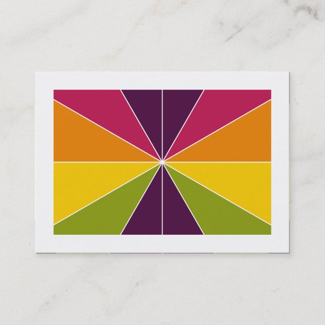 Färg-segment 02 (gränser) visitkort (Framsida)